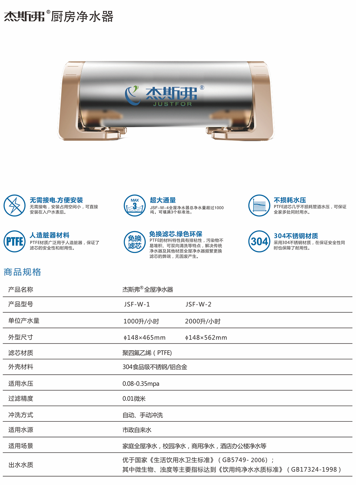 杰斯弗熱水凈水器（JSF-W-1、JSF-W-2）-1